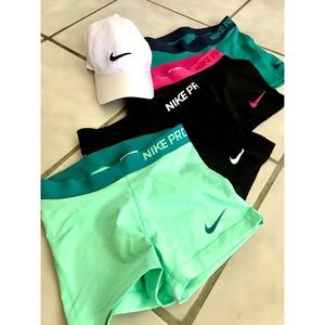 Nike Women’s 3” Pro Shorts (4 pairs - orig $30 ea)